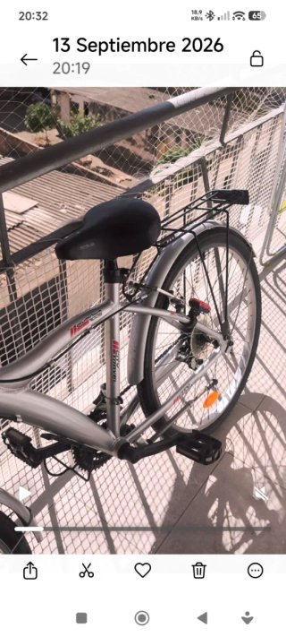 Bicicleta de ciudad City Travel 26 pulgadas.