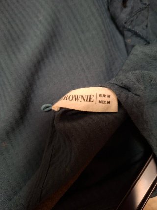 Blusa Brownie Azul Petróleo