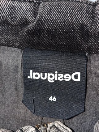 Chaqueta Desigual Negra Bordada Talla 46