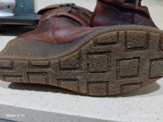 Botas de cuero marrones