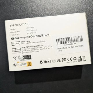 Reloj Despertador Digital Amarillo (2 unidades)