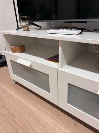 Mueble de TV Blanco IKEA BRIMNES nuevo