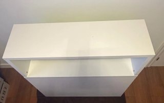 Mueble de Dormitorio Blanco y Verde