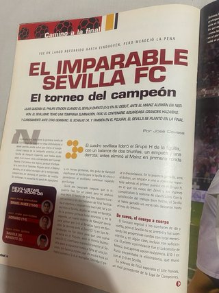 especial don balon uefa 2005/6 campeon sevilla fc