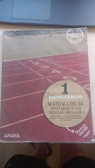 Libro de matemáticas aplicadas 1 de bachillerato