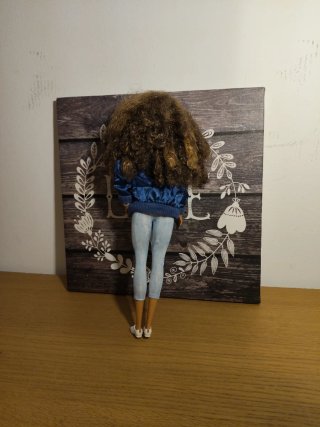 Barbie. Chaqueta azul.