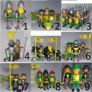 Lote de Figuras Playmobil Caballeros