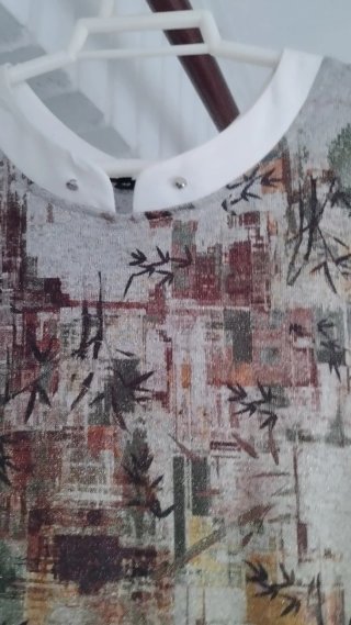 Blusa de dos piezas estampada