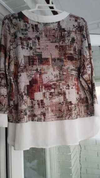 Blusa de dos piezas estampada
