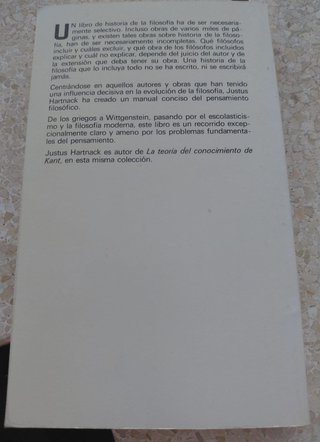 Breve historia de la filosofía (Hartnack, Justus)