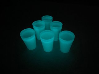 Set de 12 Vasos Beer pong Fosforescentes