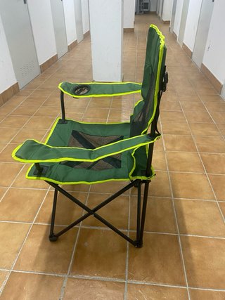 Silla de Camping Plegable Verde y azul