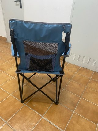 Silla de Camping Plegable Verde y azul