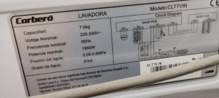 Lavadora Corberó Blanca