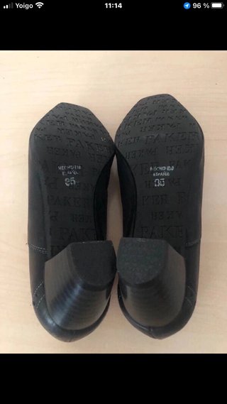 Zapatos de Piel Parker Negros Talla 35