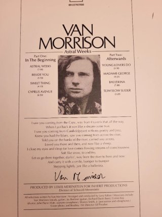 Lp ed. limitada vinilo transparente van morrison