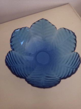 Frutero cristal azul 20 cm