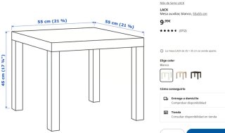 Juego de mesas auxiliares LACK - Ikea