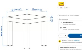 Juego de mesas auxiliares LACK - Ikea