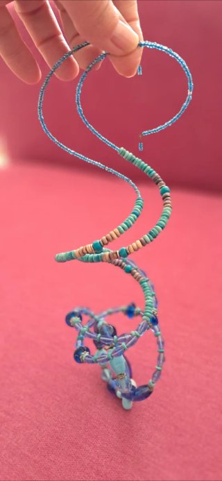 Pulsera Multicapa Tonos Azules