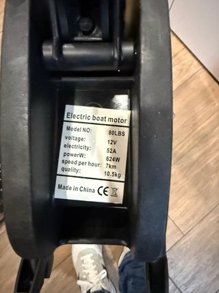 Motor Fueraborda Eléctrico 12V 80 LBS