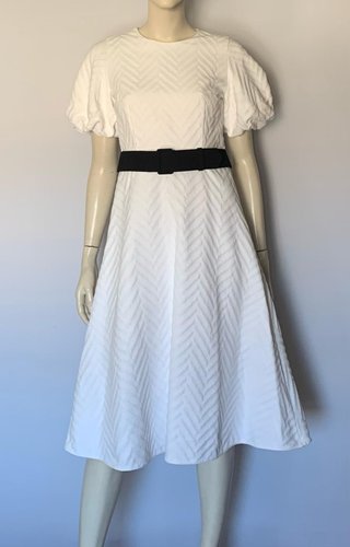 Vestido Carolina Herrera Blanco Talla XXS