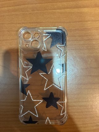Funda iPhone 13 Estrellas Negras y Brillantes