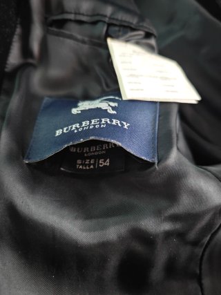 Chaqueta de terciopelo Burberry Negra