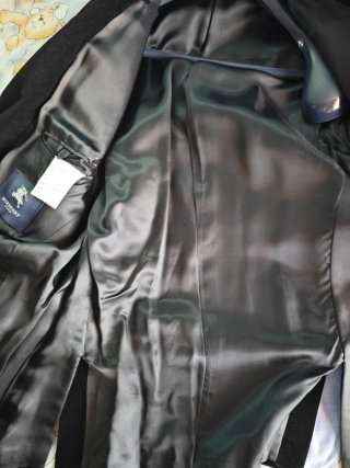 Chaqueta de terciopelo Burberry Negra