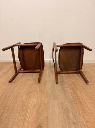 Pareja Sillas Diseño Escandinavo Madera