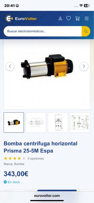 Bomba Centrífuga ESPA
