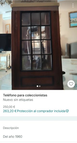 Teléfono Coleccionista Estilo Cabina va muy bien