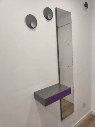 Recibidor con Espejo y cajón