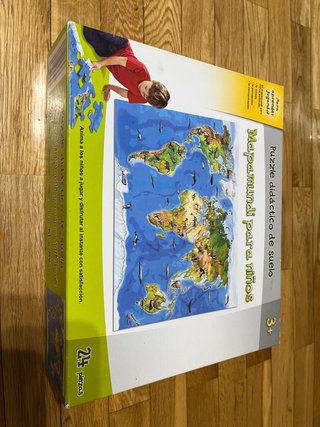 Puzzle Mapamundi Didáctico 24 Piezas