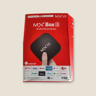 MX10 TV Box con Mando y Cables