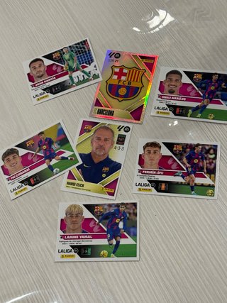 Lote 6 Cromos Panini La Liga 2026-27 FC Barcelona