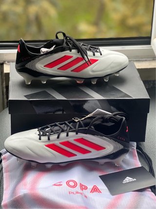 Adidas Copa Élite Botas Fútbol Blancas Rojas