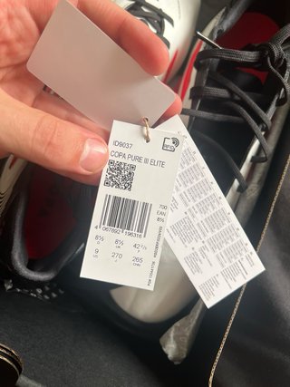Adidas Copa Élite Botas Fútbol Blancas Rojas