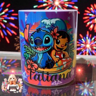 Taza personalizada Stitch y Lilo