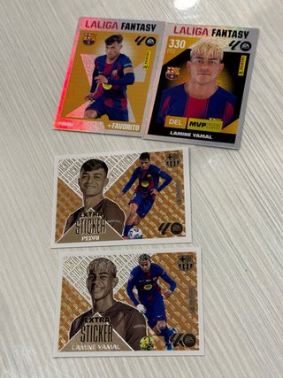 4 Cromos La Liga Fantasy Panini