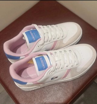 Zapatillas Lacoste Mujer Blancas y Rosas