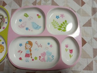 Set de 2 Platos Infantiles Compartimentados