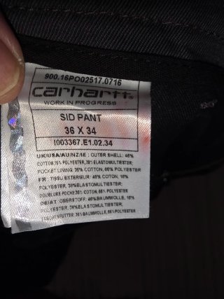Pantalones Carhartt WIP Sid verde talla 36x34