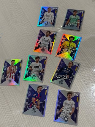 Lote de 9 Cromos Panini La Liga Draft 23 firmas