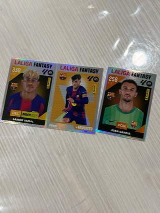 3 Cromos Panini LaLiga Fantasy