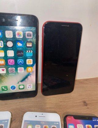 Lote 7 móviles Apple para exposición
