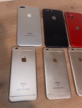 Lote 7 móviles Apple para exposición
