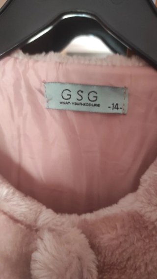 Chaqueta de Pelo Rosa GSG Talla 14