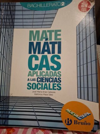 Matemáticas aplicadas a las ciencias sociales, ...