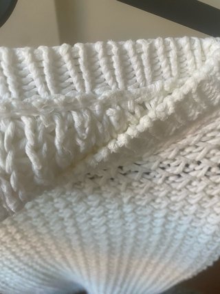 Jersey Bershka blanco punto